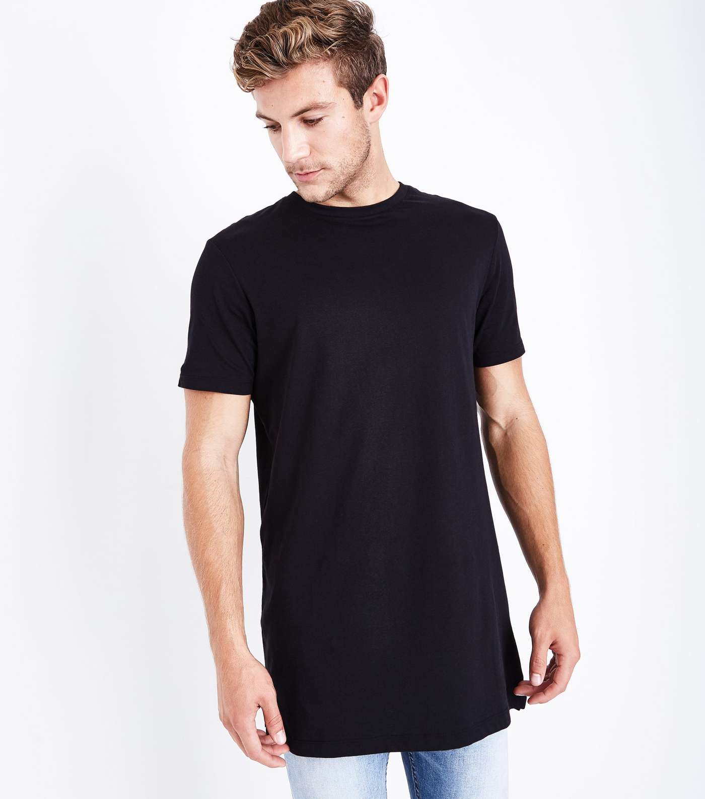 Black Longline T-Shirt