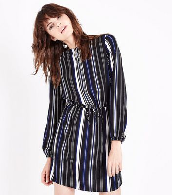 new look striped shirt dress