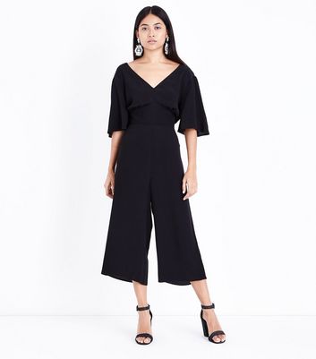 womens petite black jumpsuit