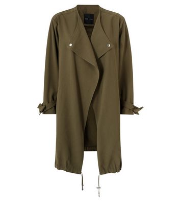 Khaki waterfall 2024 duster jacket