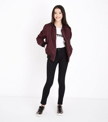 new look satin bomber jacket