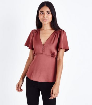 new look satin blouse