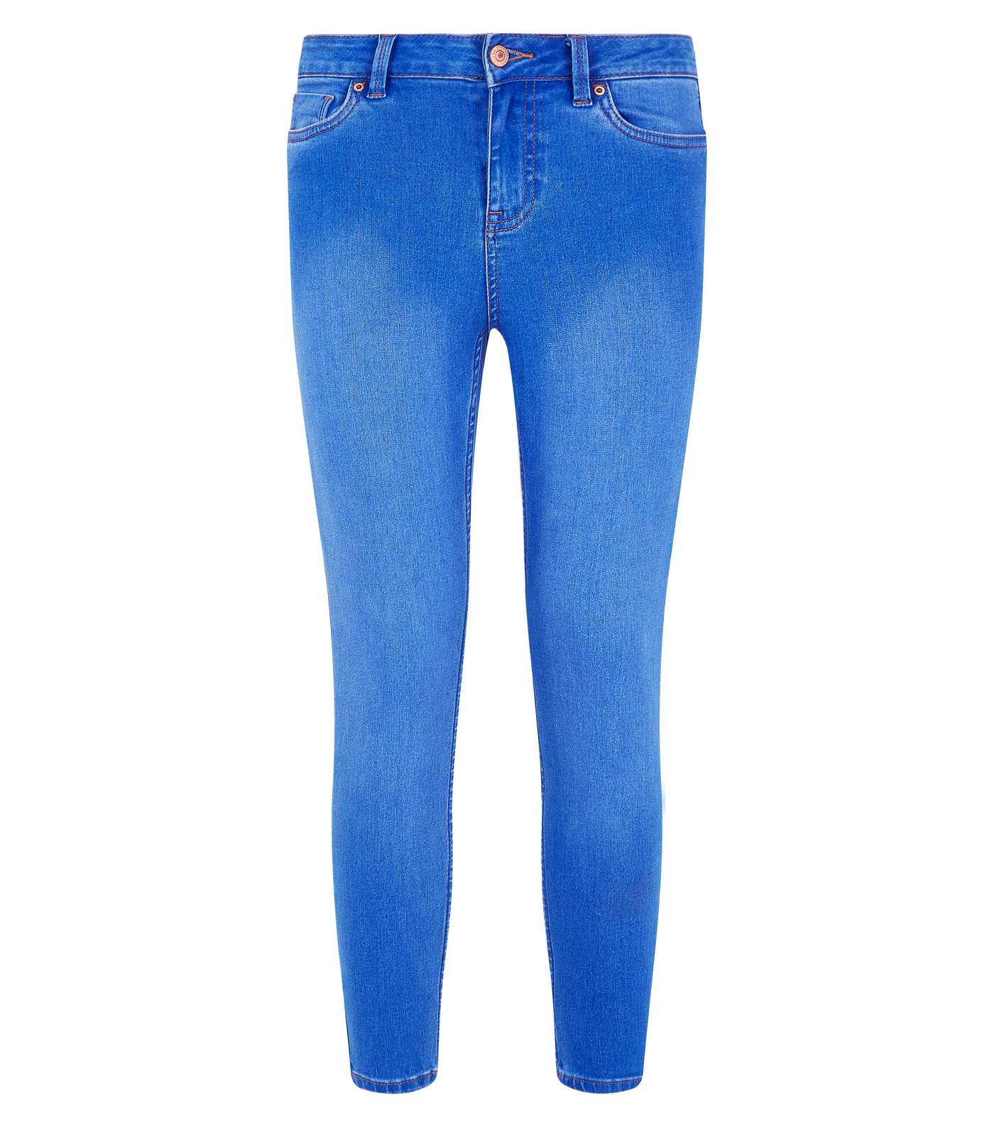 Petite Bright Blue 26in Super Soft Super Skinny Jeans Image 4