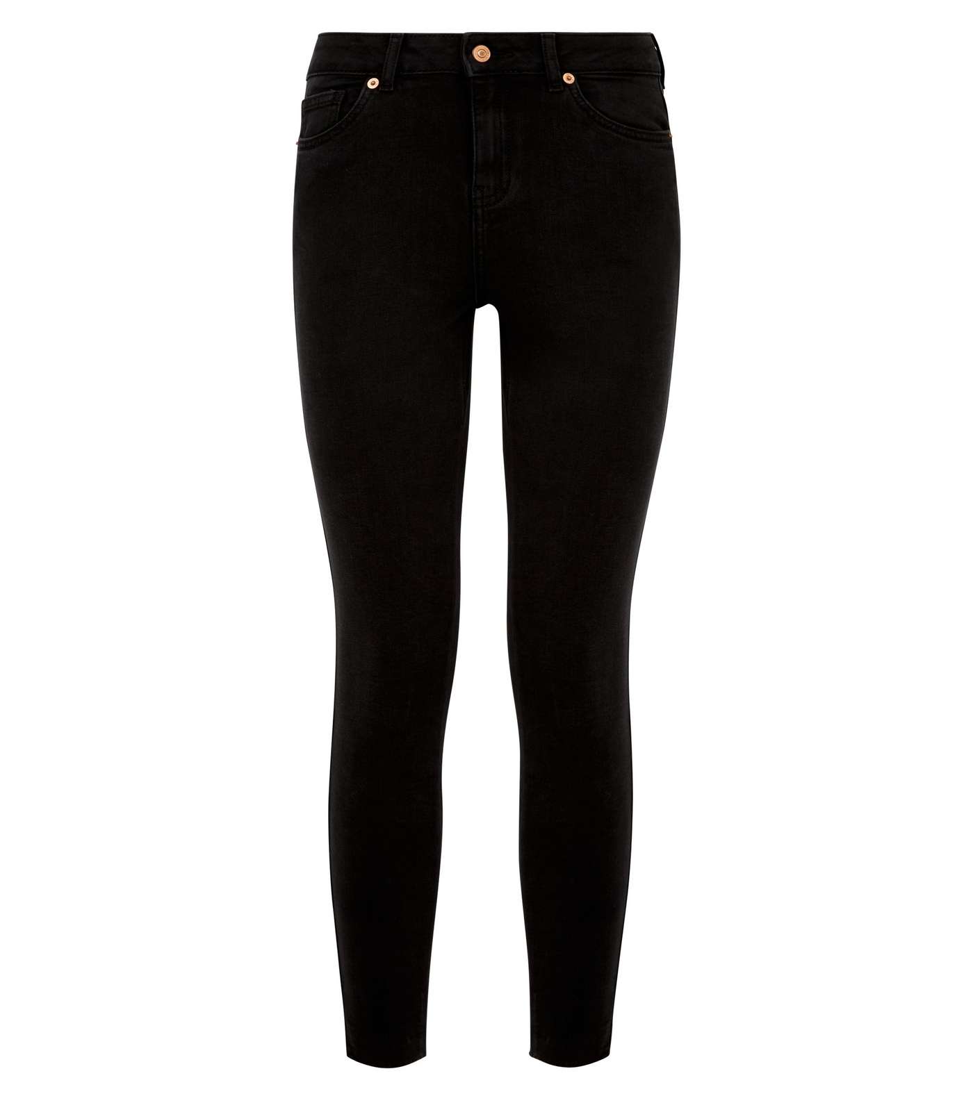Black Frayed Hem Skinny Jenna Jeans Image 4