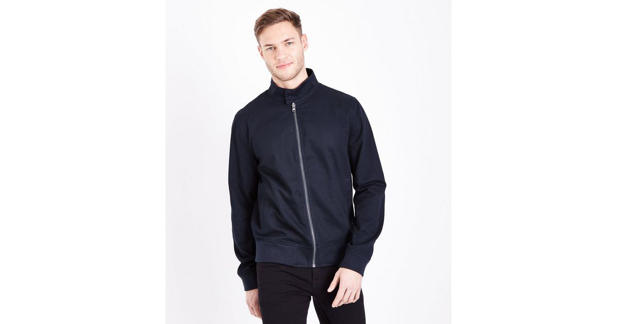 Download Navy Harrington Jacket | New Look