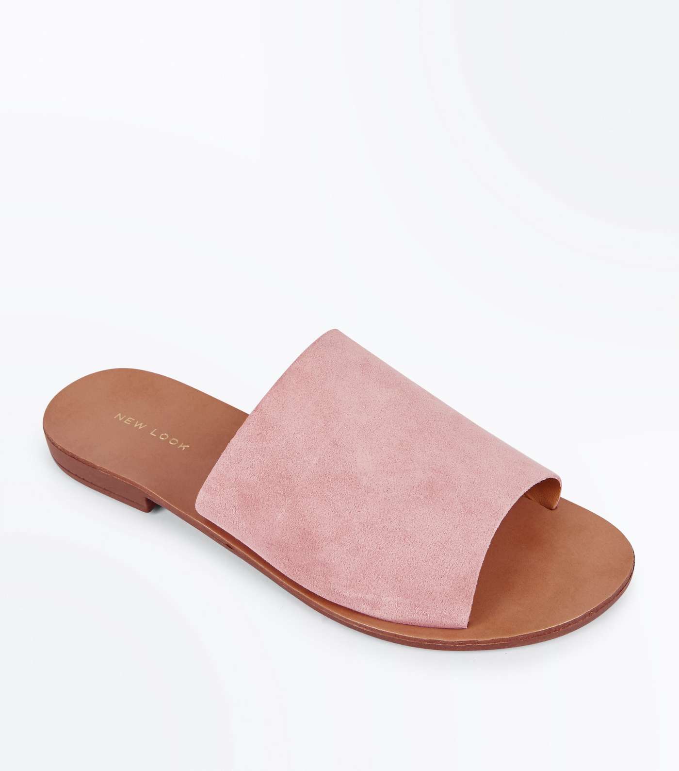 Pink Suede Mules 