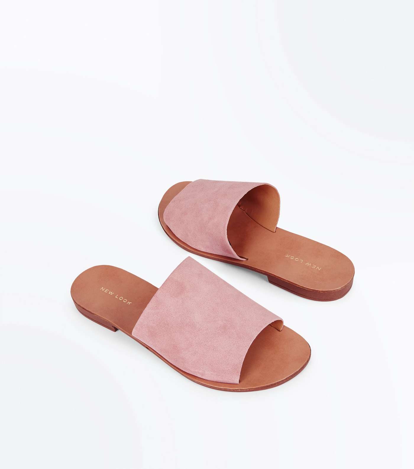 Pink Suede Mules  Image 3
