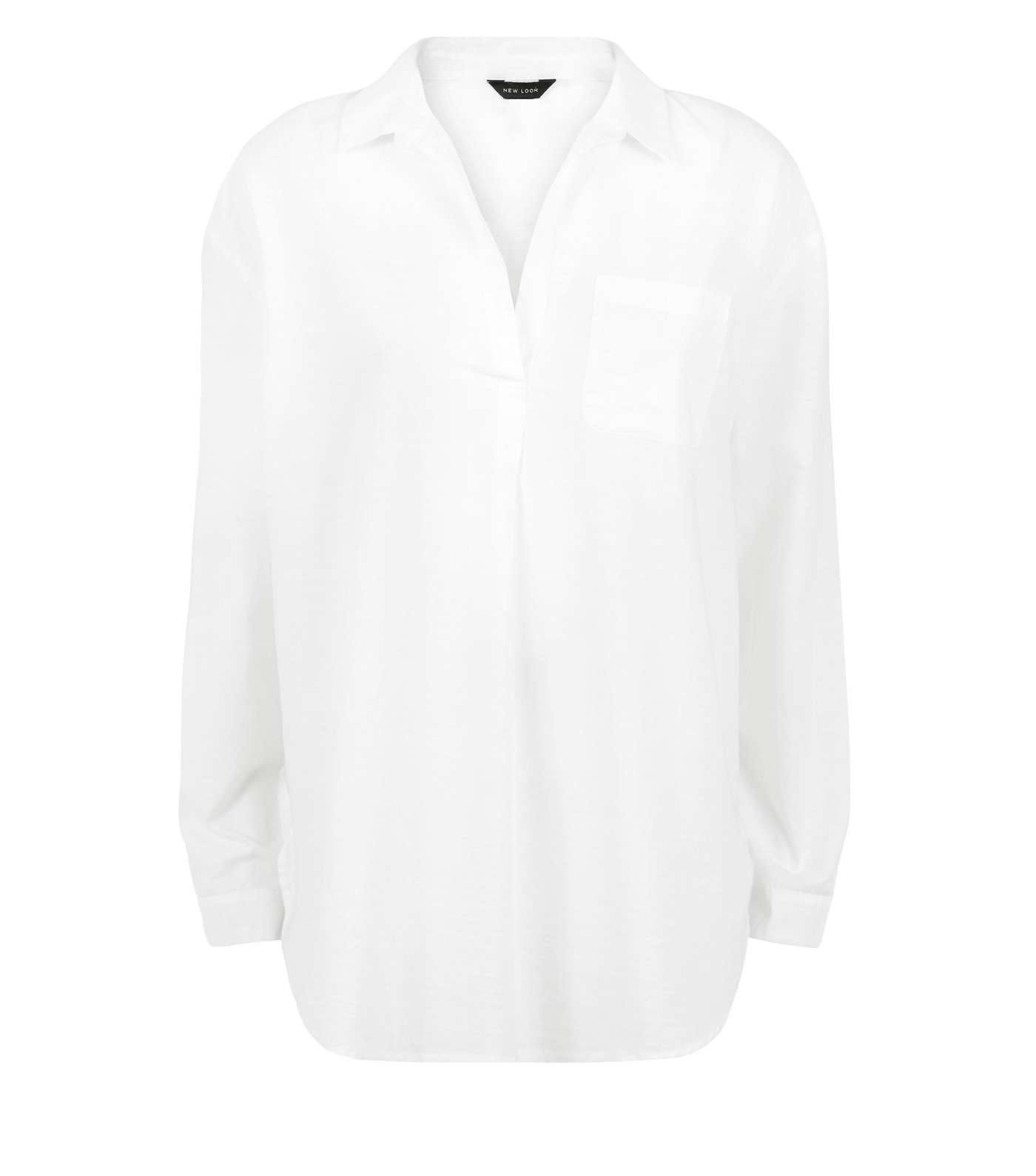White Overhead Shirt Image 4