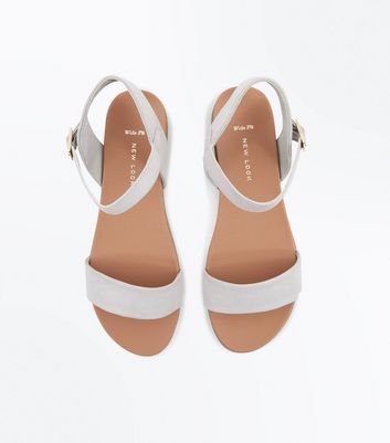 Grey sandals hot sale new look