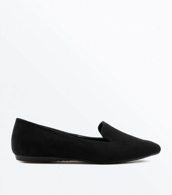 pointed black loafers