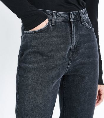 new look black tori mom jeans