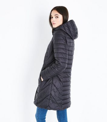 longline lightweight padded coat