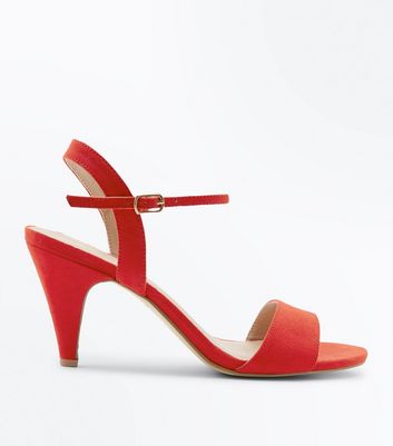 New look wide hot sale fit red shoes