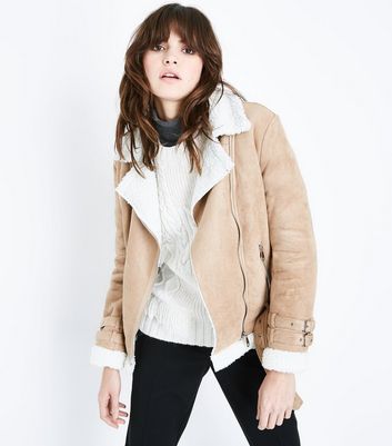 Parisian Aviateur En Veste Camel Fausse Look FourrureNew f6y7gb