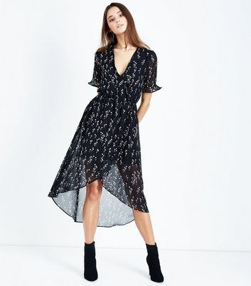 new look dip hem dress