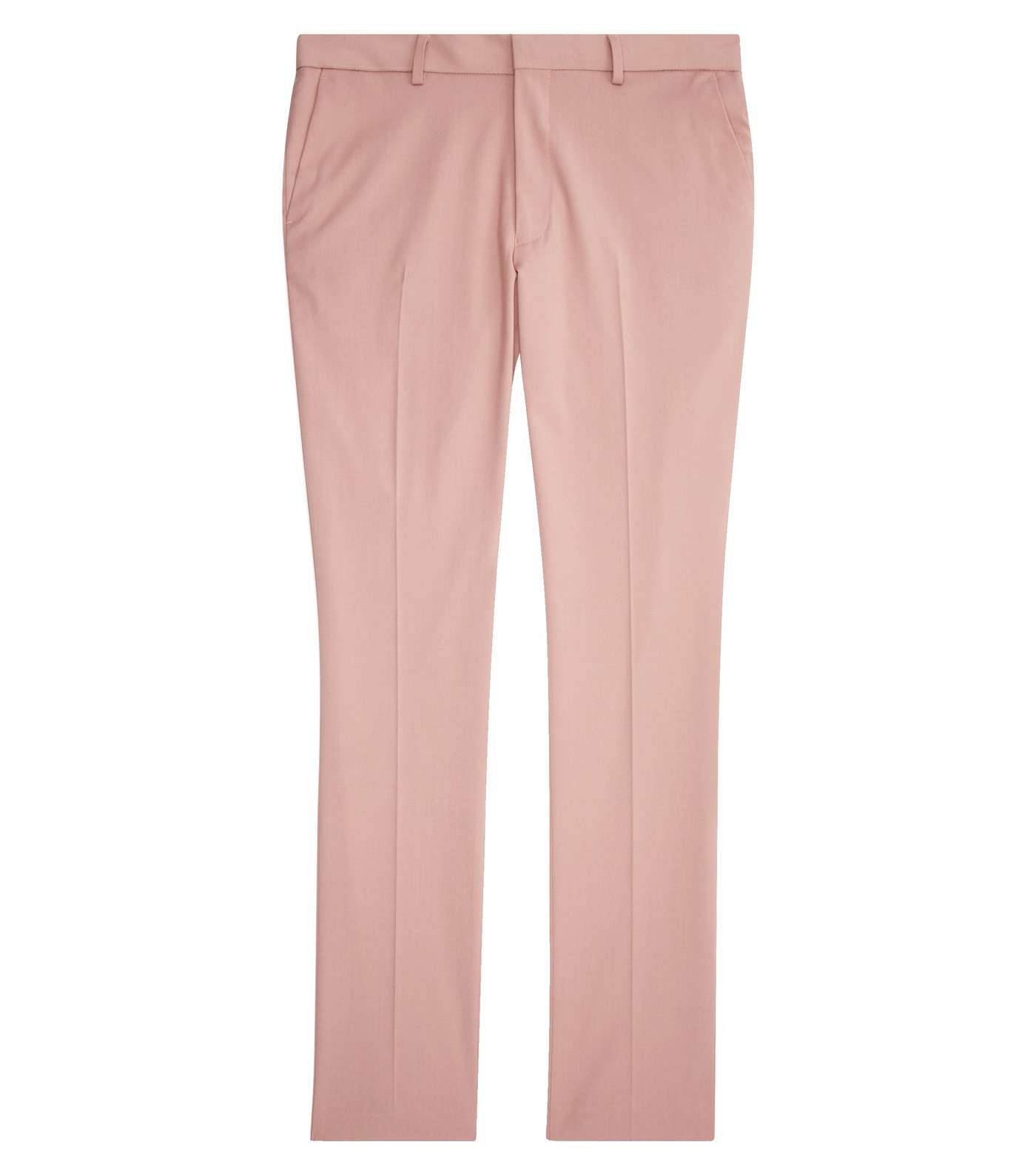 Pink Slim Fit Suit Trousers Image 4