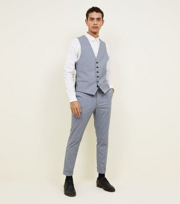 Slim Fit Cropped suit trousers - Beige - Men | H&M IN