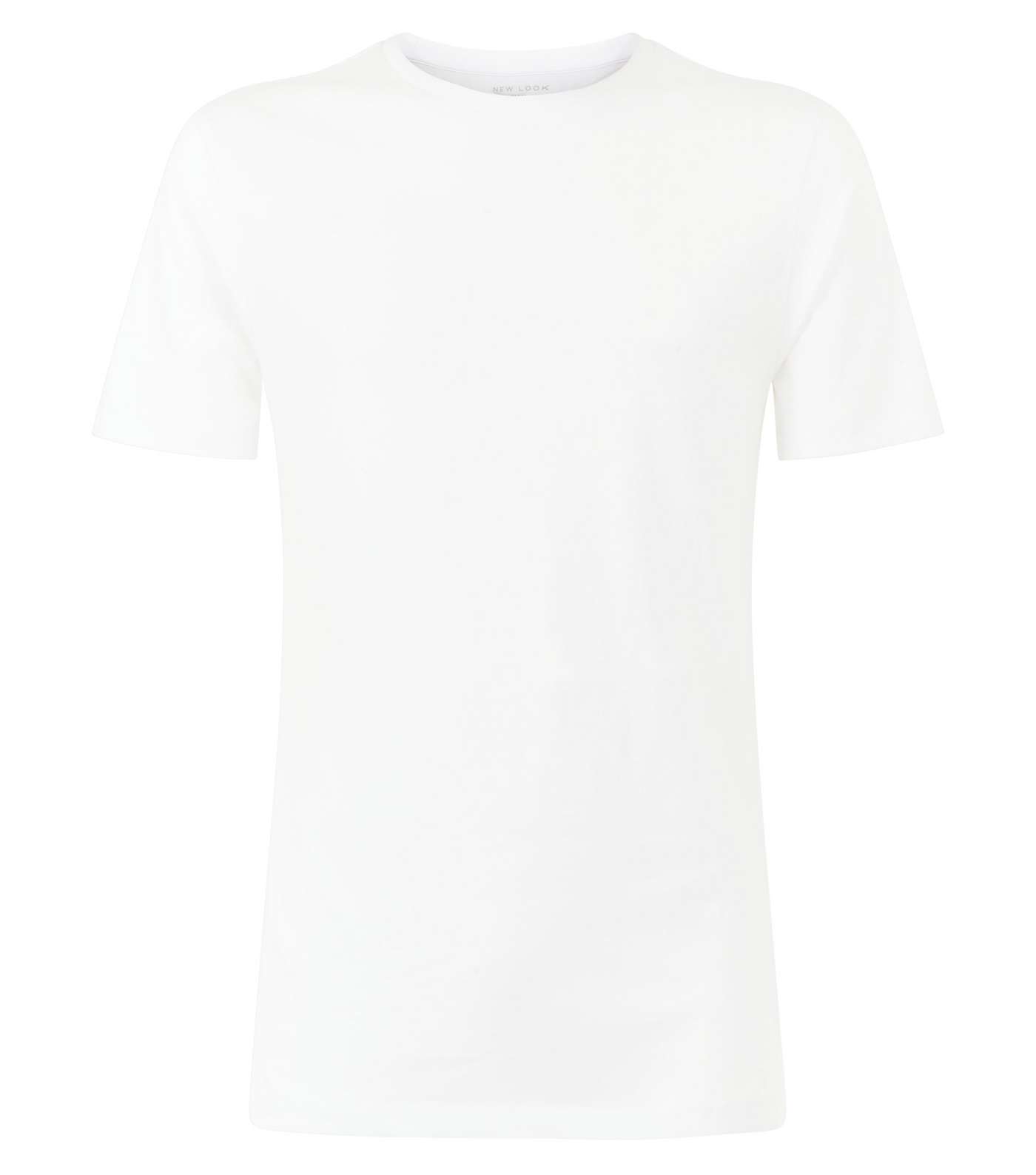 White Muscle Fit T-Shirt Image 4