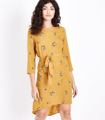 mustard tunic dress