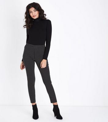 new look black work trousers