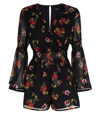 floral chiffon playsuit