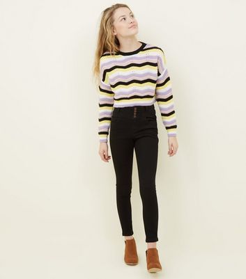 new look girls black jeans