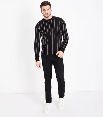 Vertical striped jumper mens sale