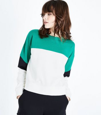 colour blocked sweatshirt