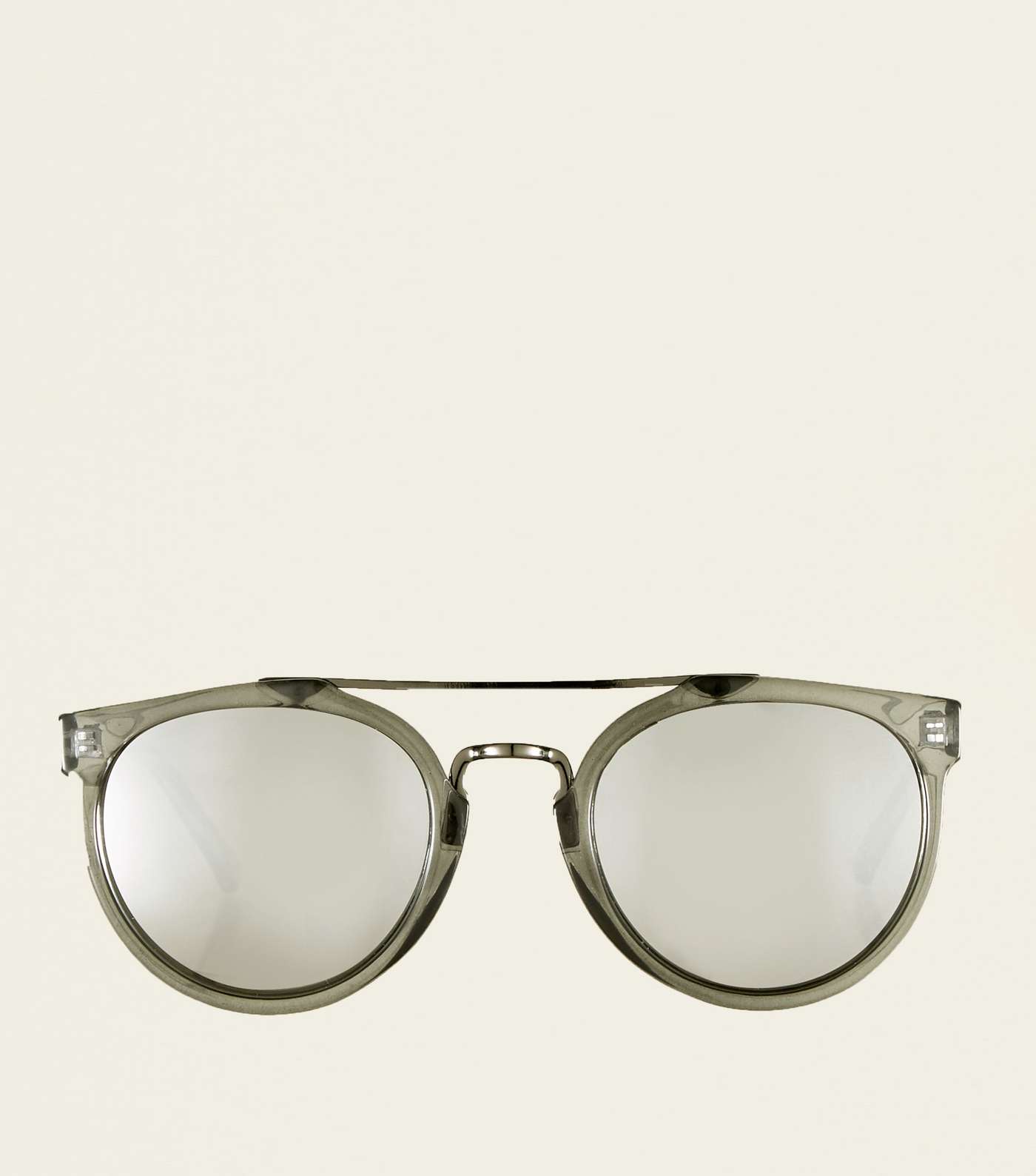 Clear Frame Bar Front Sunglasses Image 3