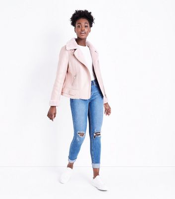 aviator jacket pink