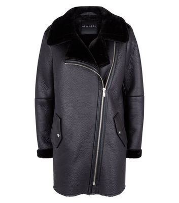 new look longline aviator jacket