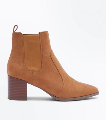 new look tan chelsea boots