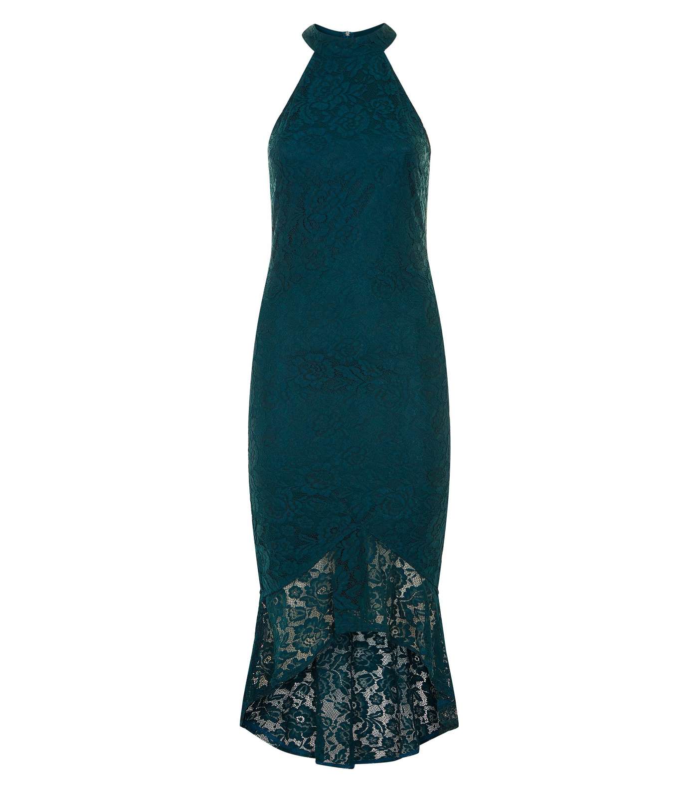 AX Paris Teal Fishtail Lace Dress  Image 4