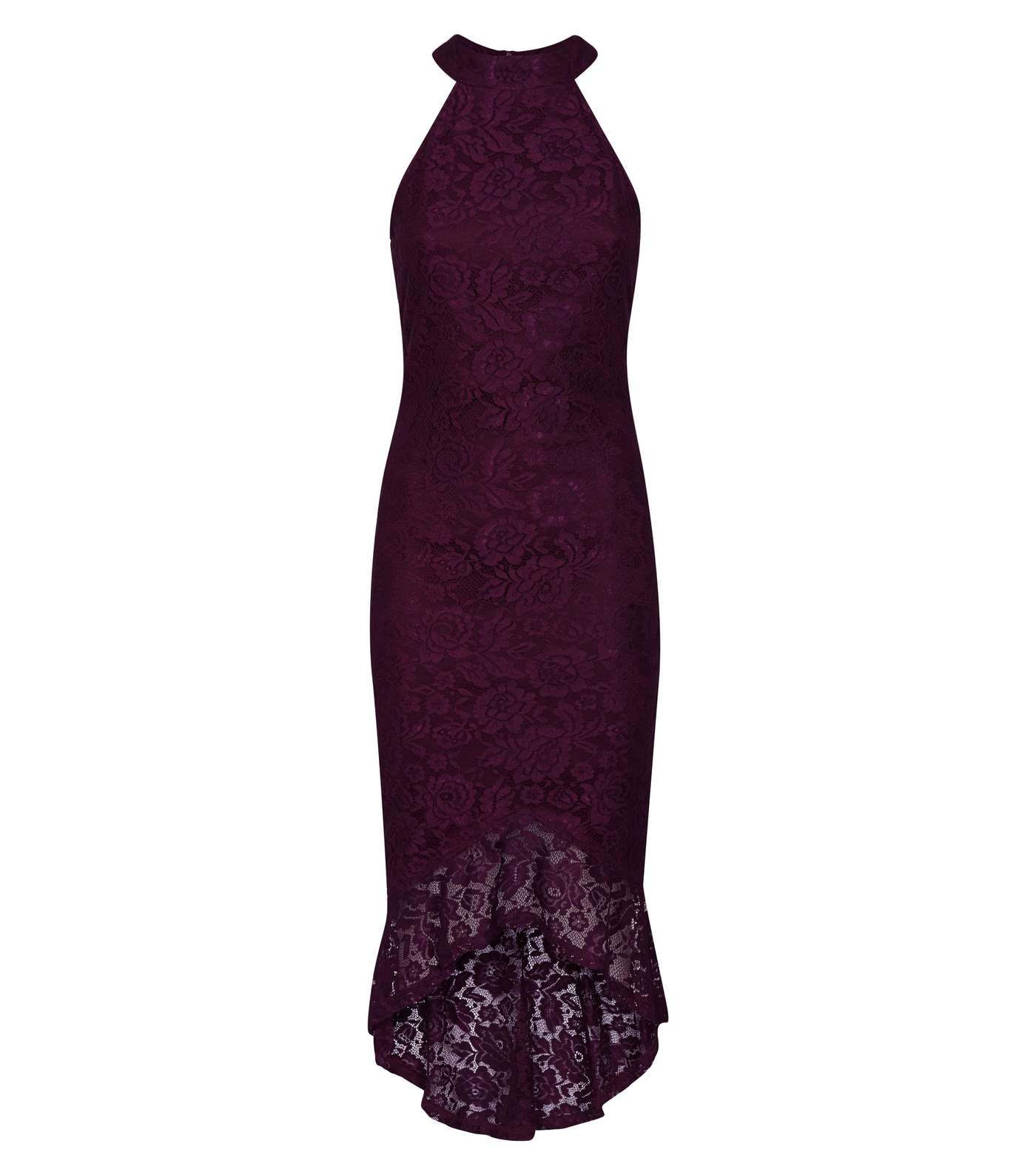 AX Paris Plum Fishtail Lace Dress Image 4