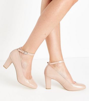 nude court shoes new look