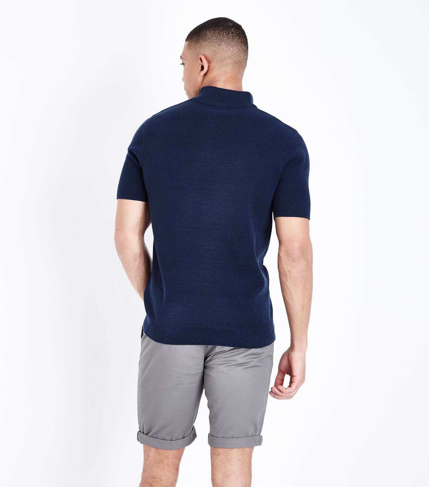 Grey Chino Shorts Image 3