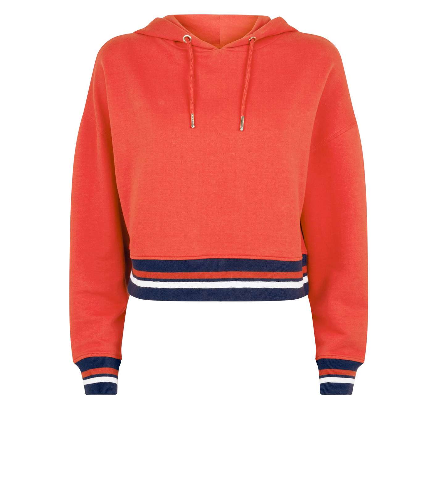 Red Tipped Cropped Hoodie Image 4