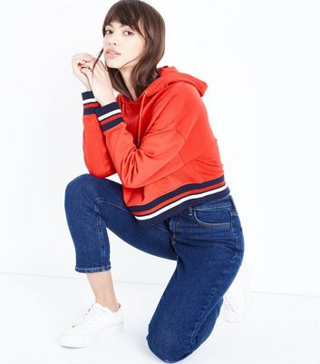 new look red hoodie