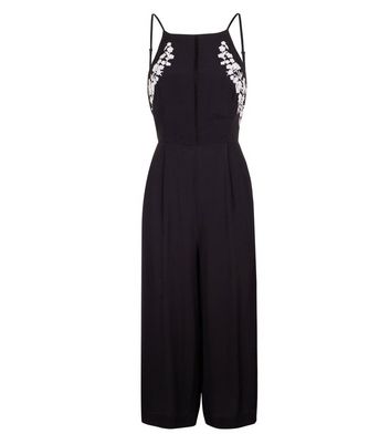 new look black and white jumpsuit