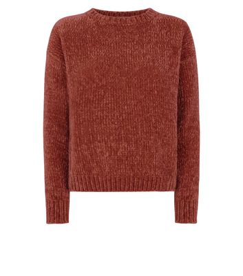 Rust on sale chenille sweater