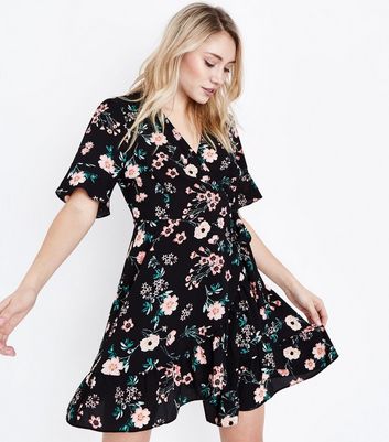 shoes for black floral dress