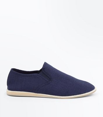 Navy Canvas Espadrilles | New Look