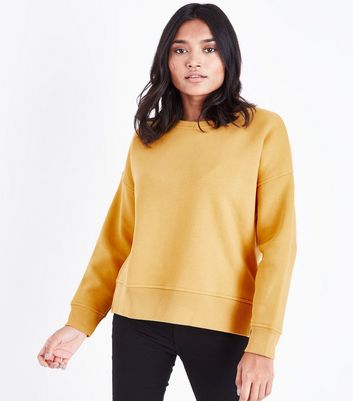 mustard sweatshirt womens