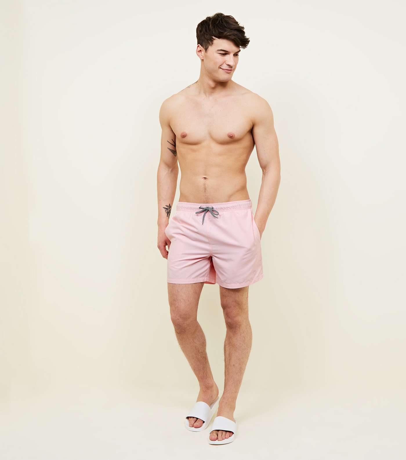 Mid Pink Swim Shorts Image 2