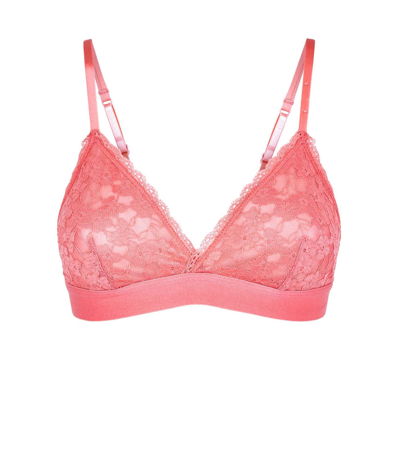 Mid Pink Lace Bralette Image 3