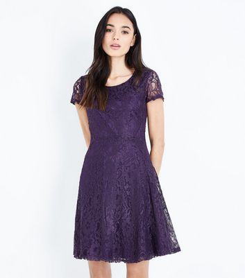 dark purple lace dress