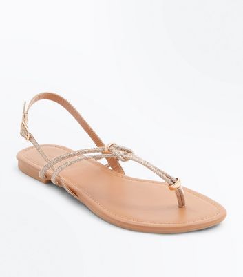 new look gold sandals