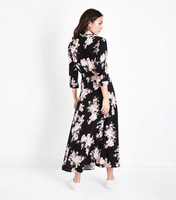 floral maxi shirt