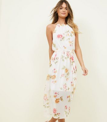 new look white floral dress