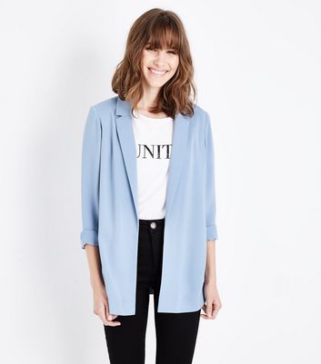 New look hotsell pale blue coat